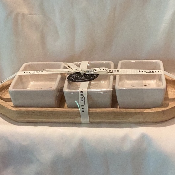 Rae Dunn Snack Set - NOSH EAT SNACK - Picture 2 of 5